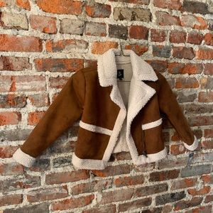 Faux Suede and Sherpa Jacket NWT